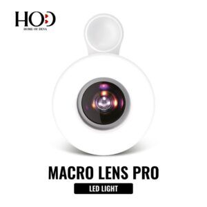 Lente macro LED para fotos de uñas